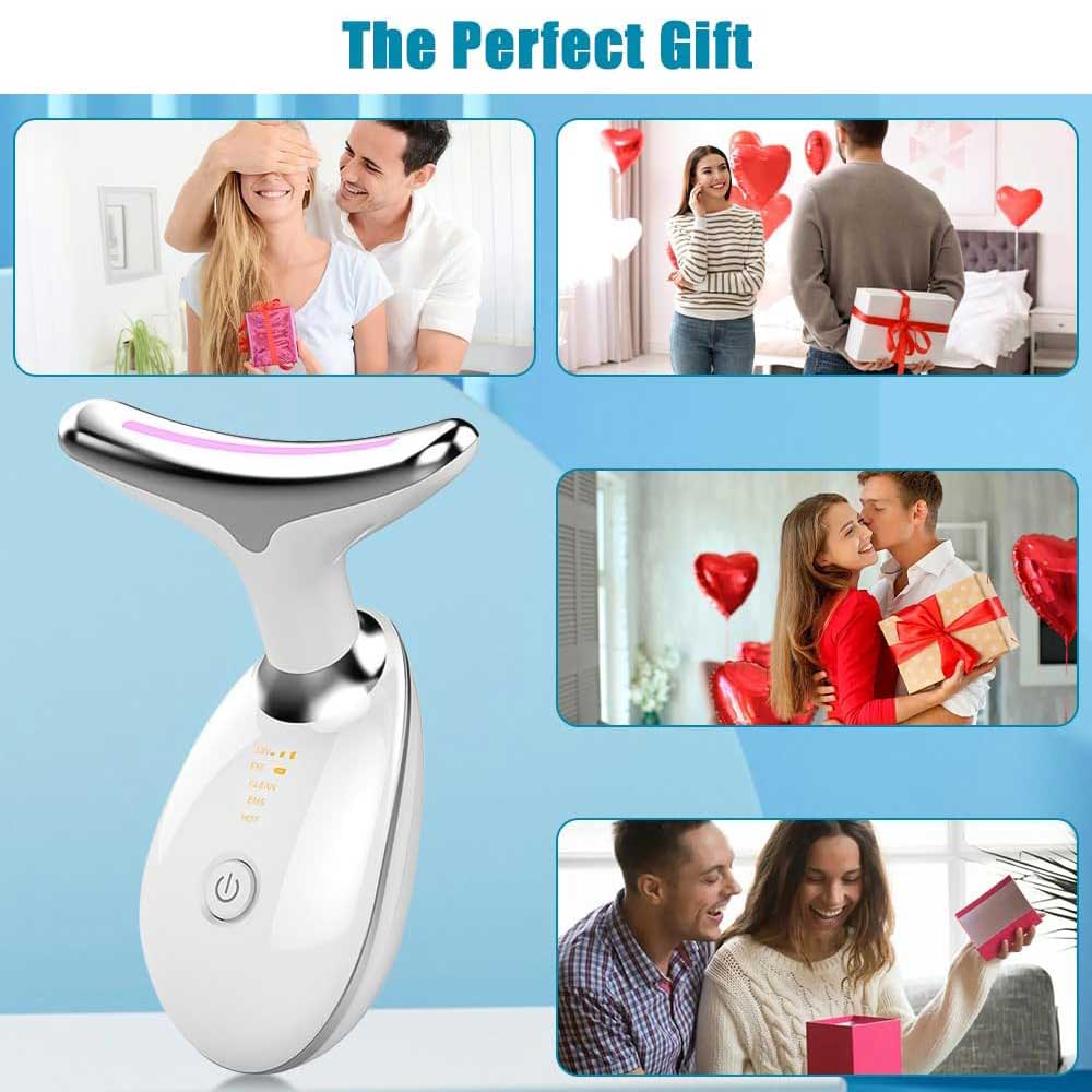 LED Face & Neck Massager – Sculpt, Lift & Glow