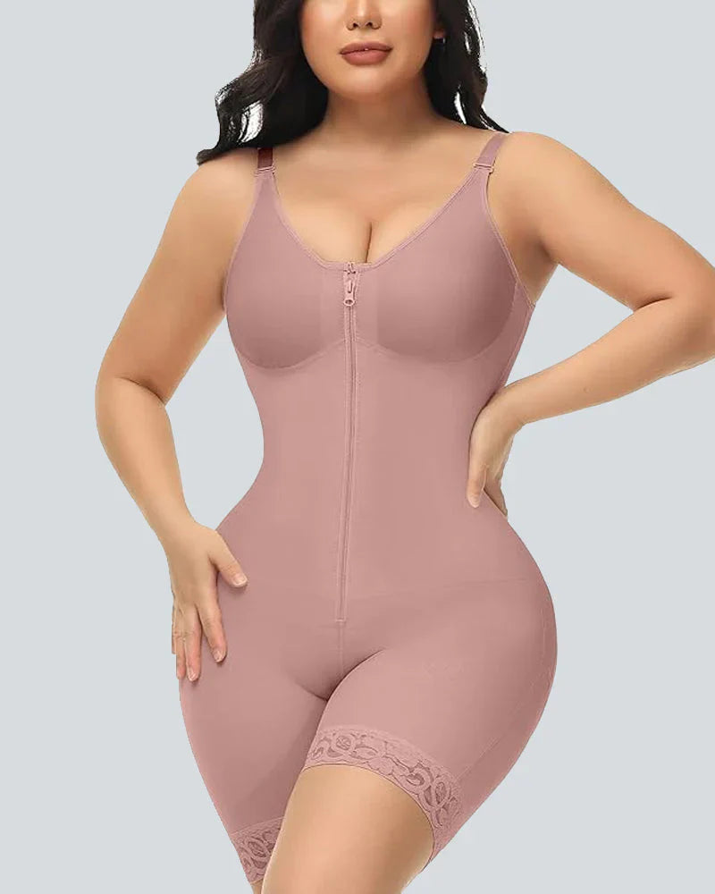 Tummy Control Butt Lifter Shaper with Zipper Crotch Fajas Colombianas