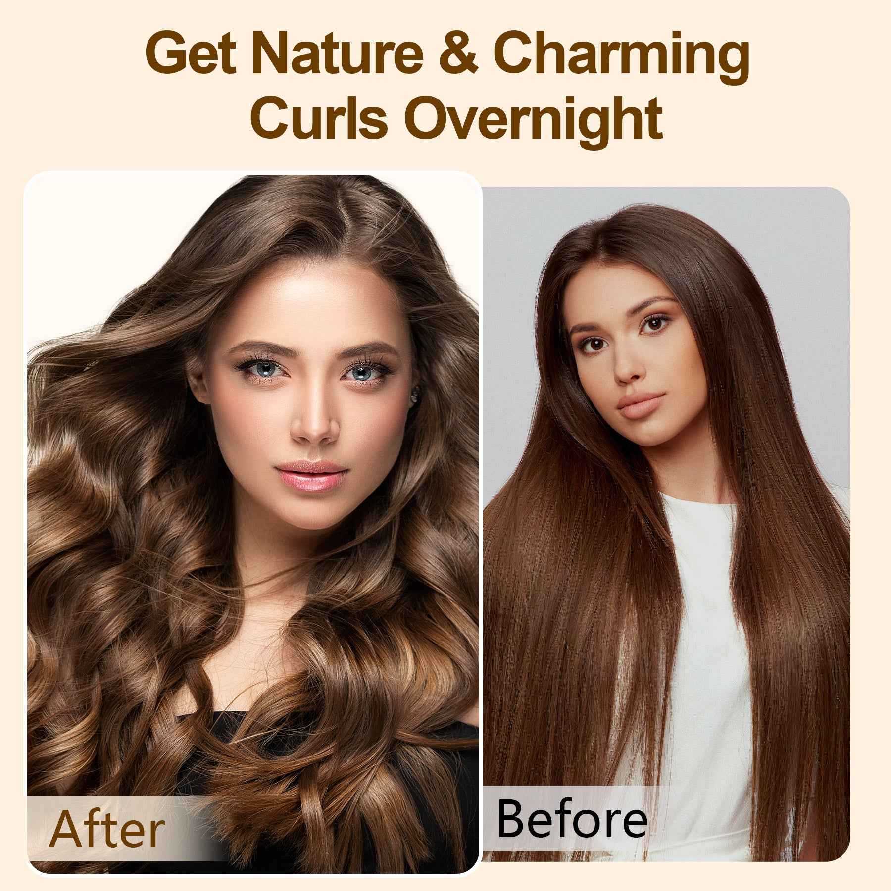 Heatless Hair Curler – Wake Up to Soft, Natural Curls Overnight