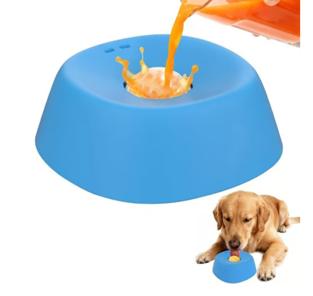 Slow-Feed Liquid Dog Bowls